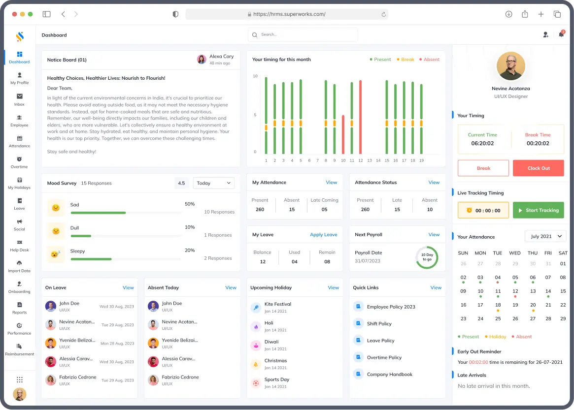 attandane management system