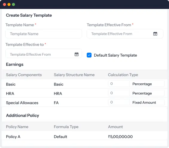 salary templates